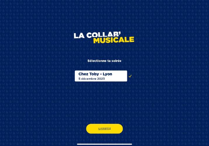 Moniteur : Choix d'événement