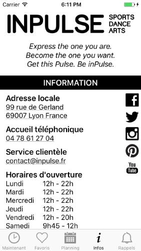 Informations sur le studio