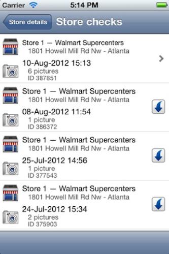 Previous store checks download