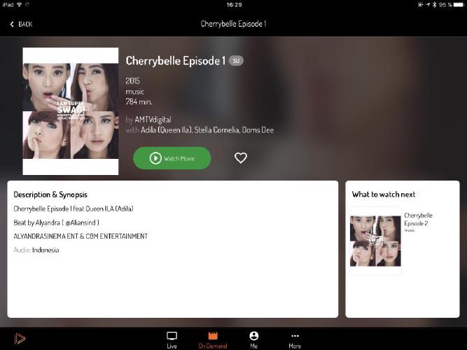 On Demand home screen
